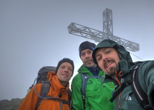 Auf dem Höhepunkt der diesjährigen Wanderung: der Gipfel in 2.614 Meter Höhe